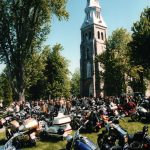 Bénédiction de motos, église catholique Saint-Joseph-de-Soulanges, Les Cèdres, 2004