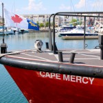 Le Cape Mercy dans le port