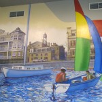 Peinture murale du port