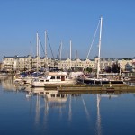 Des bateaux dans le port de Cobourg en 2008