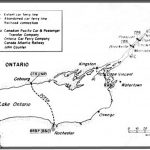 La route du transbordeur pour traverser le lac Ontario