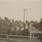 Pose de la pierre angulaire de la salle maçonnique v. 1929