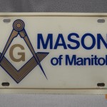 Plaque d’immatriculation pour Maçons