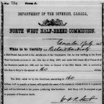 Demande de certificat de Métis de Richard Hardisty