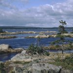 Îles rocheuses dans l’estuaire