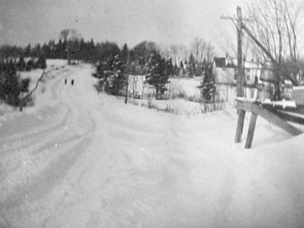 Cole Harbour Road recouverte de neige 