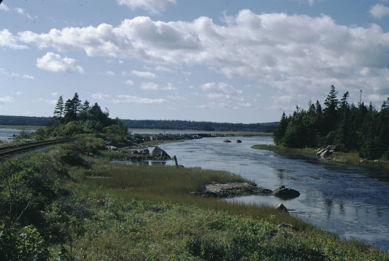 La chaussée du CN et le marais salé