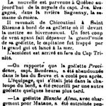 Noyade de Joseph Desgagnés