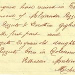 L’inscription d’Alexander et de Maria Rizzuto dans le registre des mariages, le 13 juillet 1902.