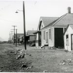 La caserne de la Police provinciale de l’Alberta, à Coleman, Alberta, 1922.