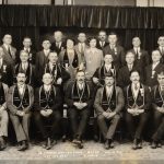 Des membres de Fernie de l’Ordine Indipendenti Fior d’Italia lors d’un congrès tenu à Lethbridge, Alberta, 1927.