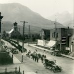 La procession à l’occasion des funérailles de Joseph De Georgia et de Casola Innocente, 1928.