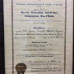 La charte de la Speranza d’Italia, Loggia No. 101, est datée du 20 octobre 1923.