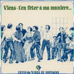 Illustration d’une veillée sur la pochette du disque de la chanson thème des Fêtes du Vieux-Saint-Eustache