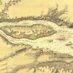 Carte du fleuve Saint-Laurent montrant l’île au Canot