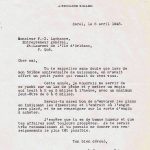 Demande écrite d’un client