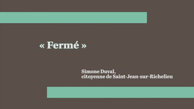 « Fermé »