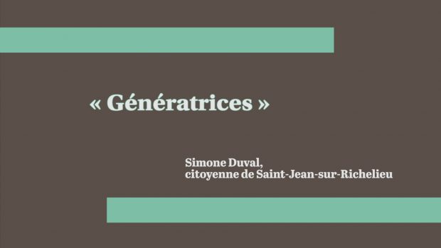 « Génératrices »