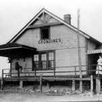 Gare de Grondines, vers 1900