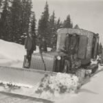 Déneigement des routes, vers 1936-1937