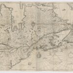 Carte de la Nouvelle France en 1632 par Samuel de Champlain