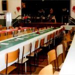 Tablées pour le repas du Réveillon de Noël, 2011