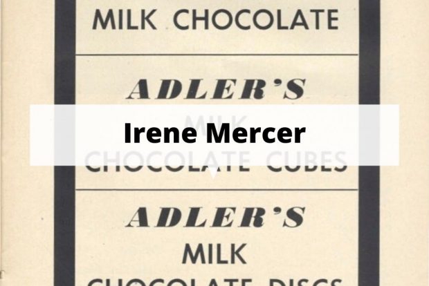 Publicité imprimée en noir et blanc pour le chocolat Adler.