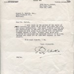 Lettre de Percy Nobbs de L’Association de la province de Québec pour la protection du poisson et gibier