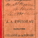 Carnet des coseigneurs de Sainte-Marie