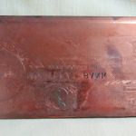 Plaque d’impression en cuivre