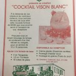 Affiche publicitaire du Vison blanc