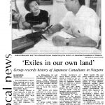 ‘Exilés de notre propre terre,’ St. Catharine Standard, 8 juin 1996