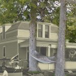 Une péniche déviant une maison