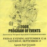 Programme des événements de l’Agassiz Fall Fair, 2008