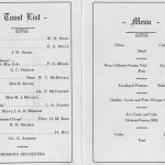 Allocutions et menu du banquet en l’honneur de Segis May Echo