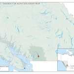 Carte d’Agassiz et du district de Kent dans l’est de la vallée du Fraser
