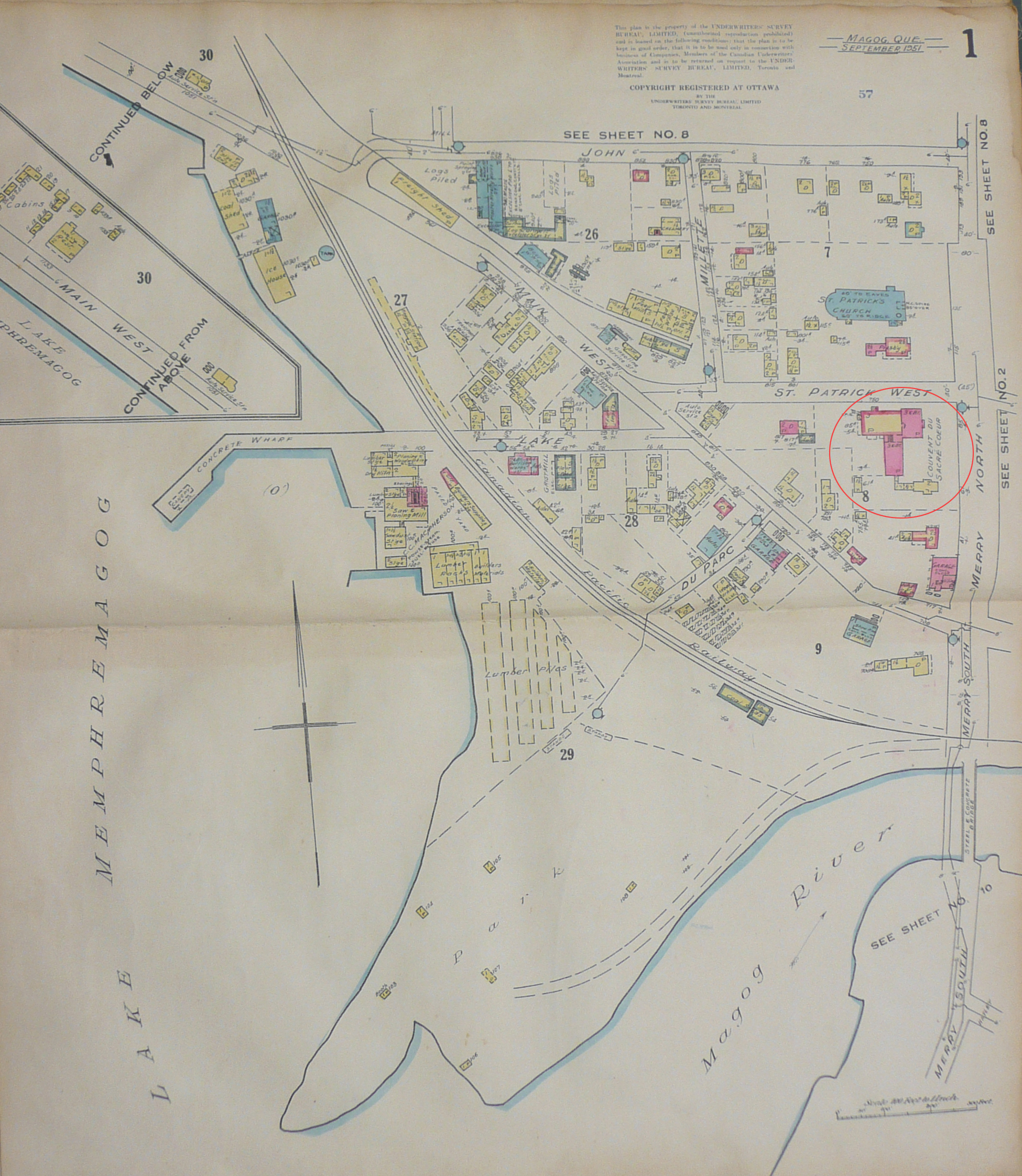 Plan d'assurance 1951 page 1