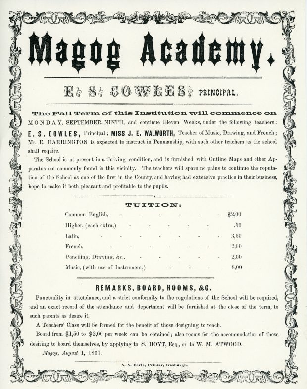 Propectus de la Magog Academy
