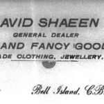 Papeterie d’affaires de David Shaheen en 1913