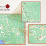 Carte des ranchs et lieux mentionnés dans l’exposition