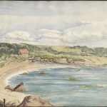Aquarelle de Lady Agnes Macdonald : « Near the Bathing Place »