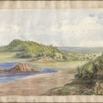 Aquarelle de Lady Agnes Macdonald : « At the Beach »