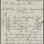 Ordonnance datée de 1883