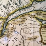 Carte d’archives du cours du fleuve Saint-Laurent