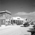 Vue de la rue Main de Windsor en direction de l’est. Années 1960 environ.
