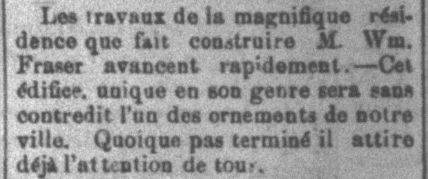 Image noir et blanc. Extrait d’un article de journal.