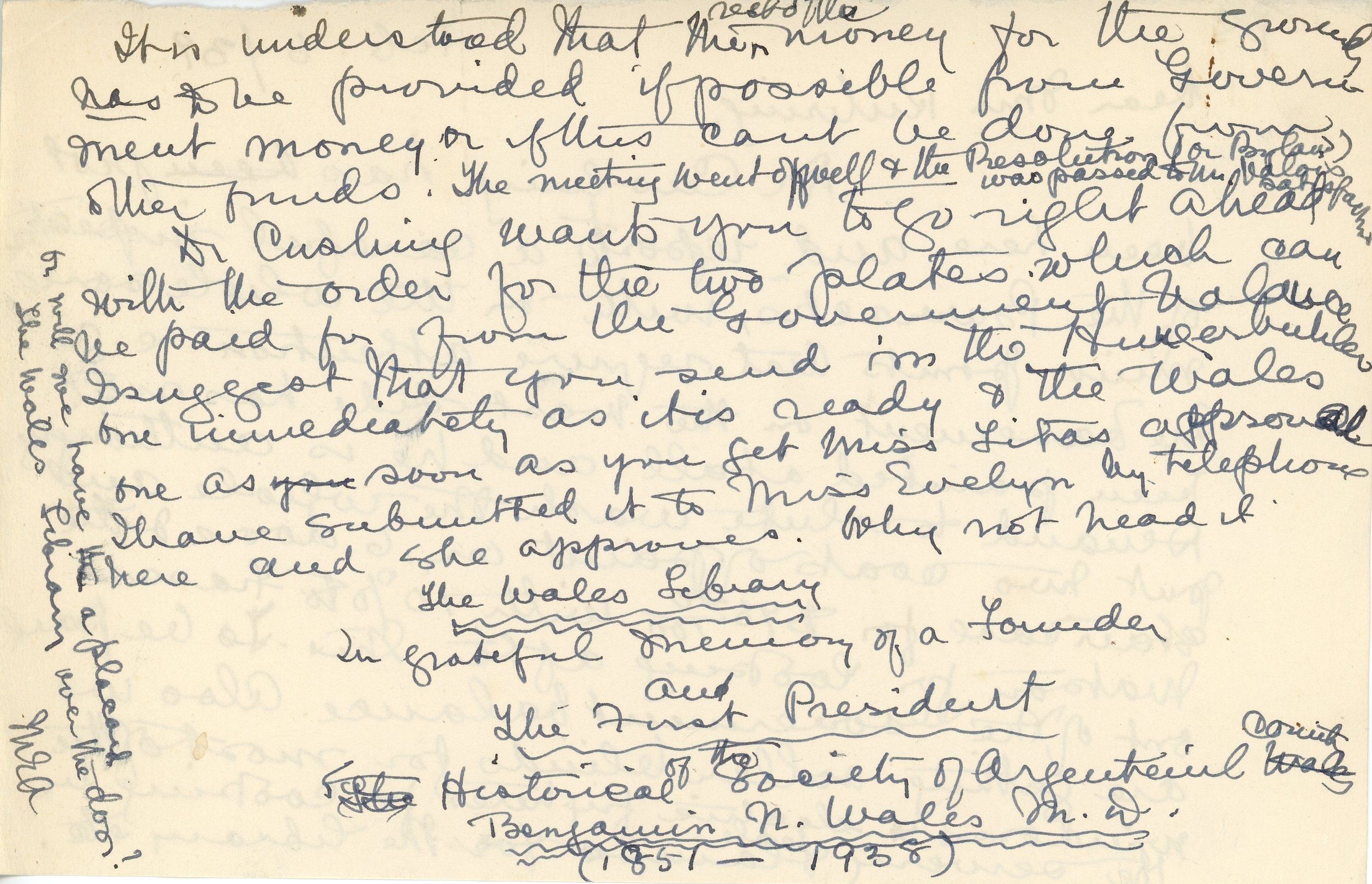 Lettre manuscrite de Maude Abbott è Mrs. Kuhring, 5 février 1939, papier sépia et encre noire et violette. Elle mentionne qu’elle n’était pas assez bien pour le voyage en train et en voiture jusqu’à Lachute, répond et pose des questions en lien avec la dernière lettre de Mrs. Kuhring sur les affaires du Musée, explique que sa convalescence est douloureuse à cause d’une fracture et d’une ancienne blessure.