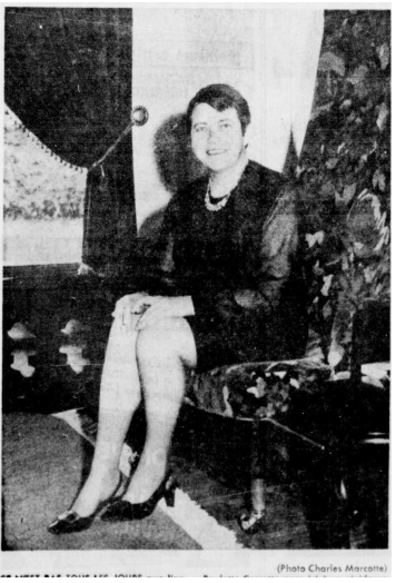 Photograph of Paulette Cossette from an article published in Le Nouvelliste on June 10, 1968.