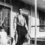 Alphonse Mérineau, sa fille Georgette et son fils Alfred