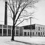 Les bâtiments de la Back River Power Company en 1942